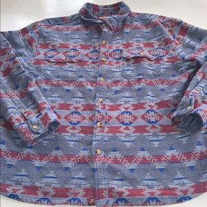 Alesbury flannel southwestern boho shirt 2XL